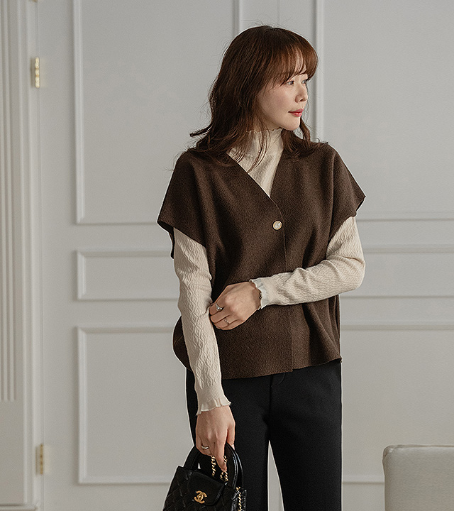 Yumer wool knit vest