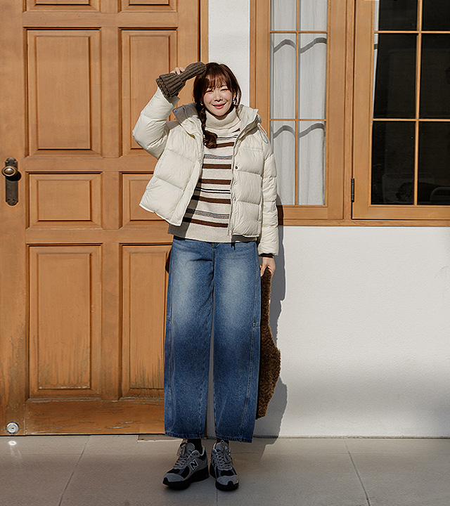 Cornelly Hooded Duck Down Padding