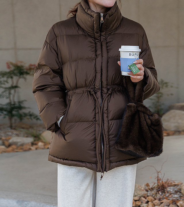 High-neck string duck down padding