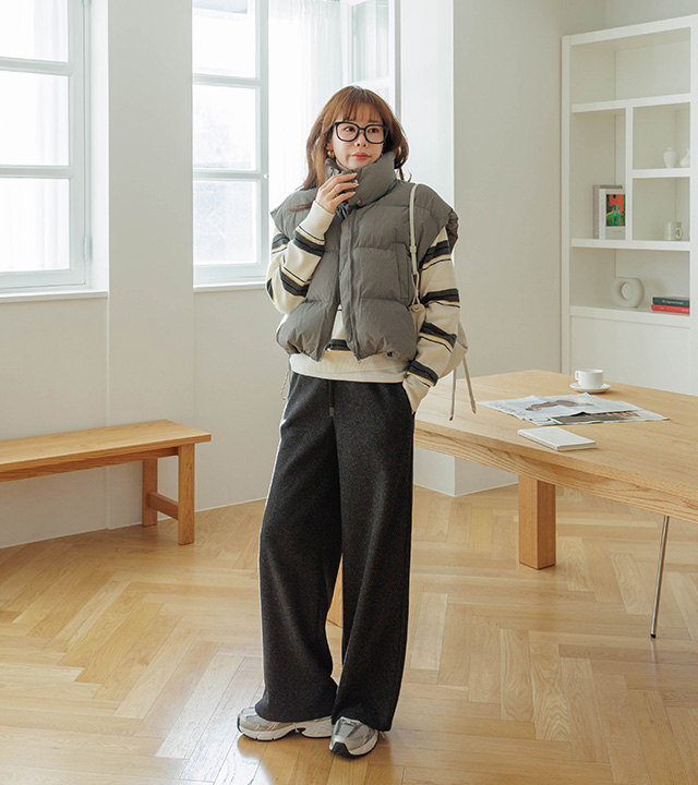 Cloud High Neck Padded Vest