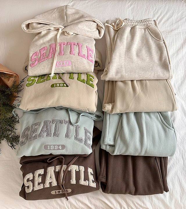 Seattle Hooded Fleece Pants Set