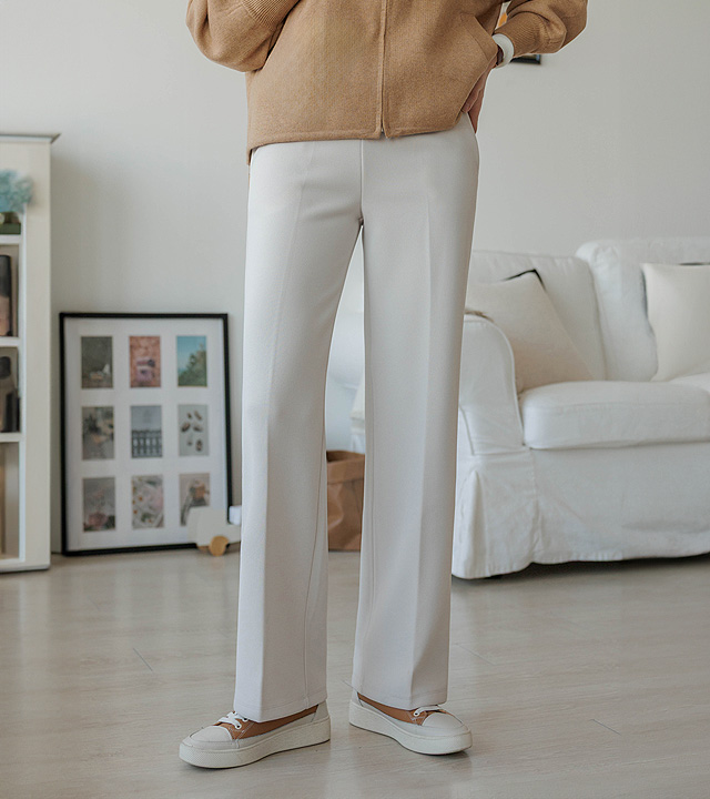 Miyu Hidden Band Fleece Slacks 