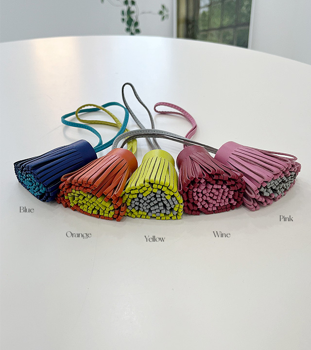 Tassel keyring bag charm