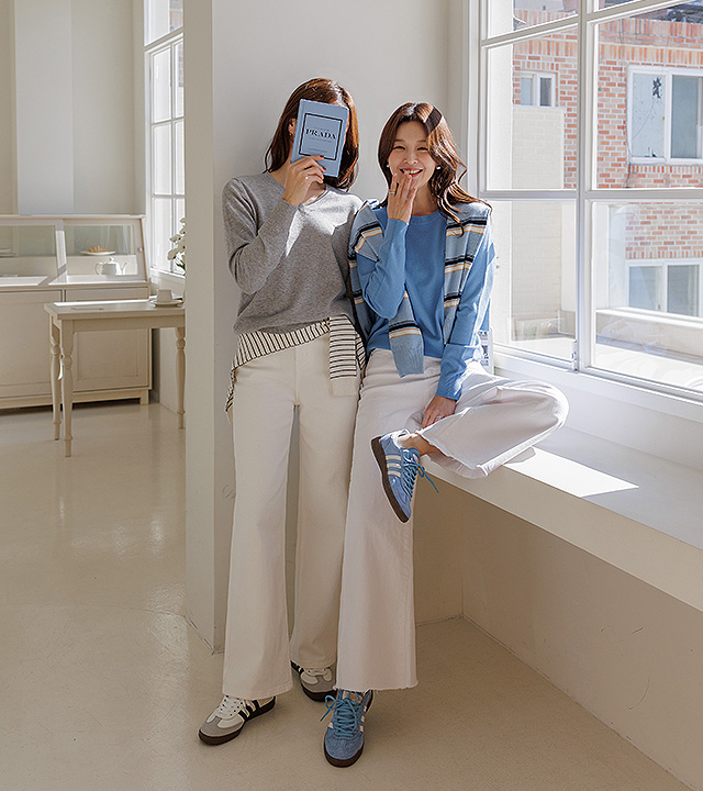 [MADE] Manon Pendant Knit (2 Types: Round Neck/V-Neck)