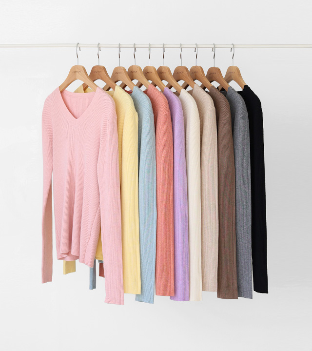 Days Cashmere Golji Knit (2 Types Round Neck/V-Neck)