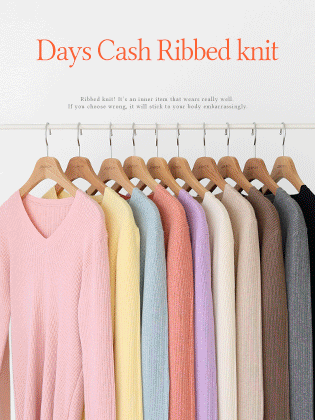Days Cashmere Golji Knit (2 Types Round Neck/V-Neck)