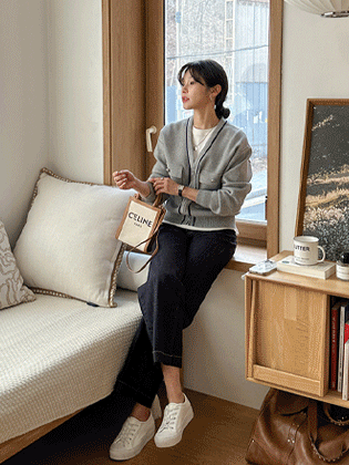 Saint Line Zip-Up Cardigan