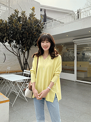 Celon Cashmere V-Neck Knit