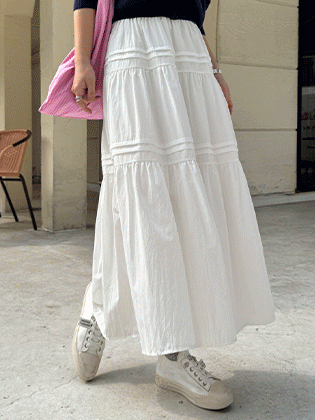 Pristin Tiered Long Skirt