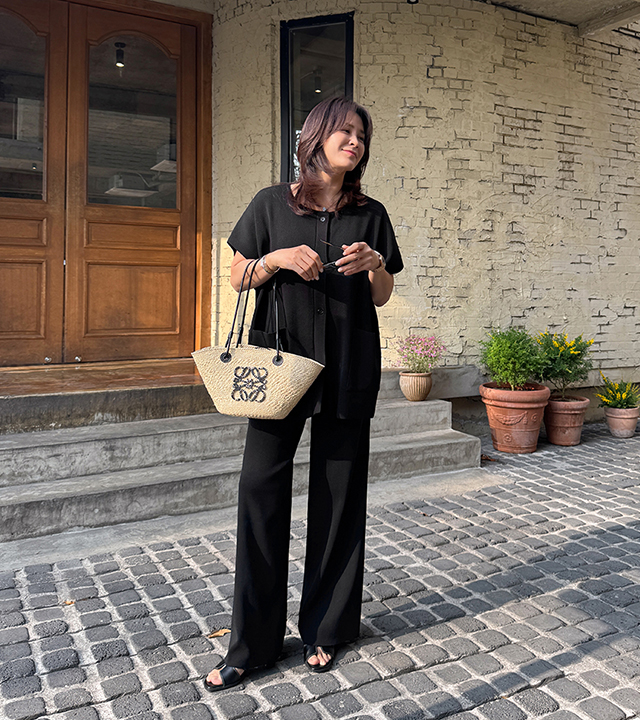 Bogum Round Cardigan Knit Set