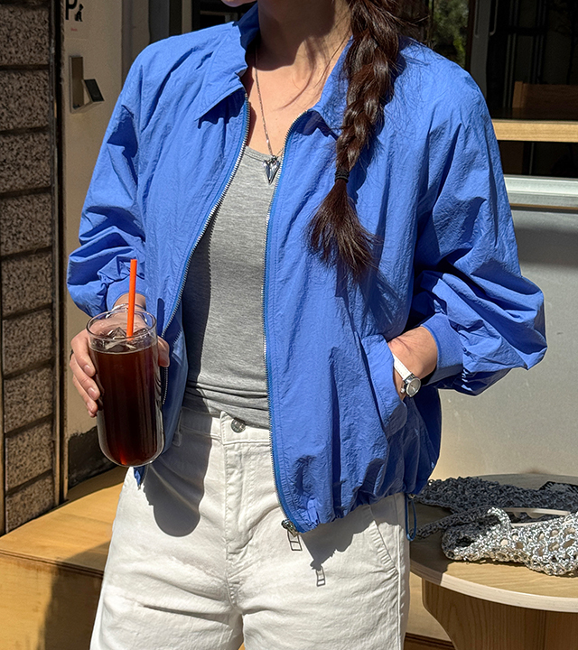 Scented 3/4 length blouson jumper