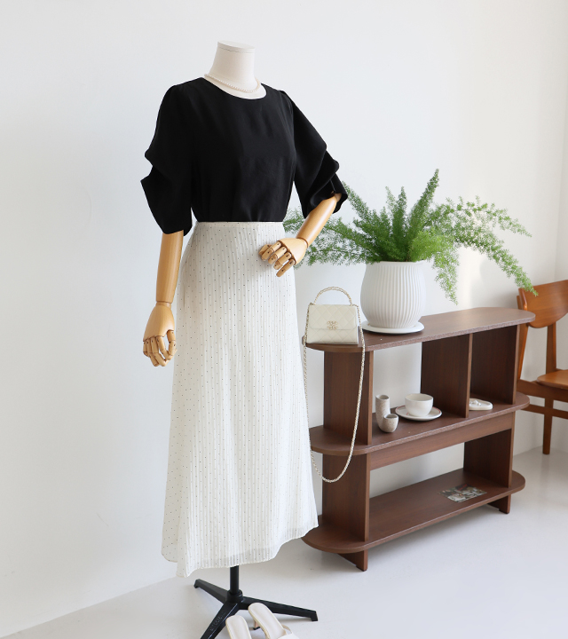 Elena Tencel Puff Blouse 