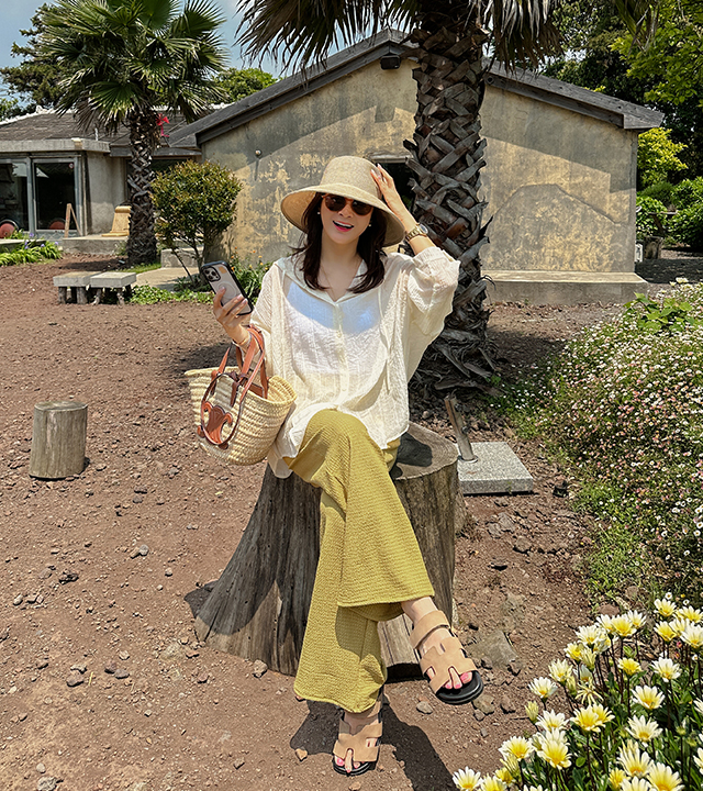 [MADE] Slow embo banding pants