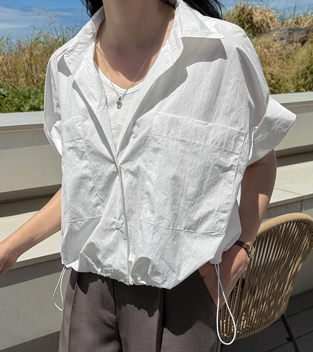Cooling Crispy Backpleated Shacket