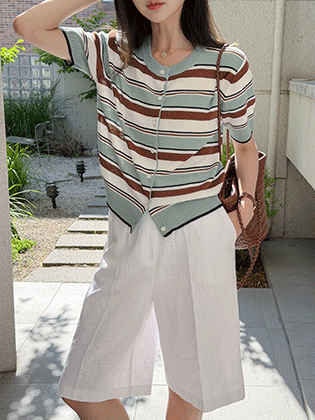 Belle Linen Bermuda Pants