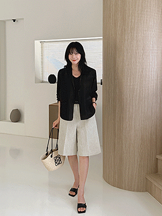 Natural Shawl Collar Cardigan Jacket