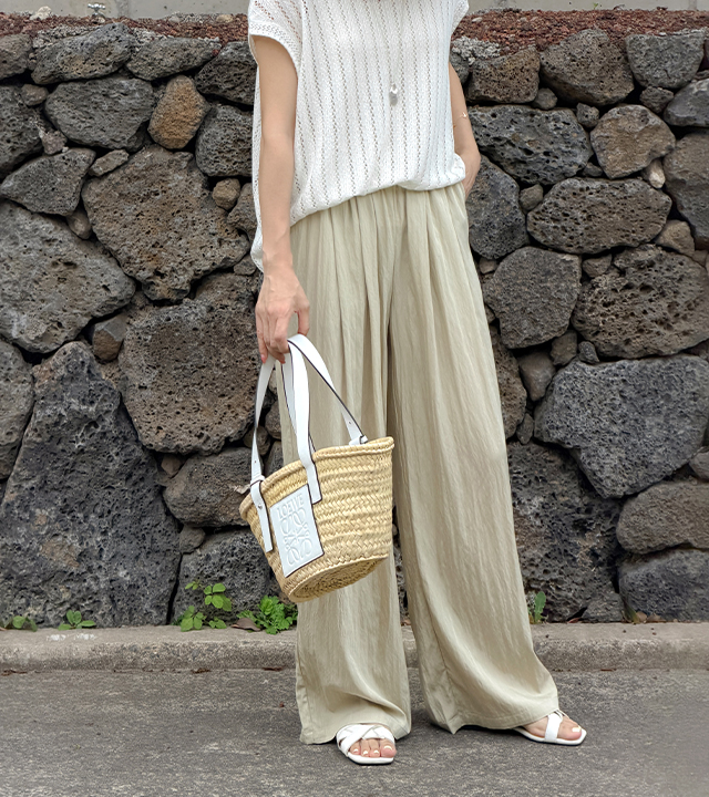 [MADE] Cuban Pintuck Wide Pants