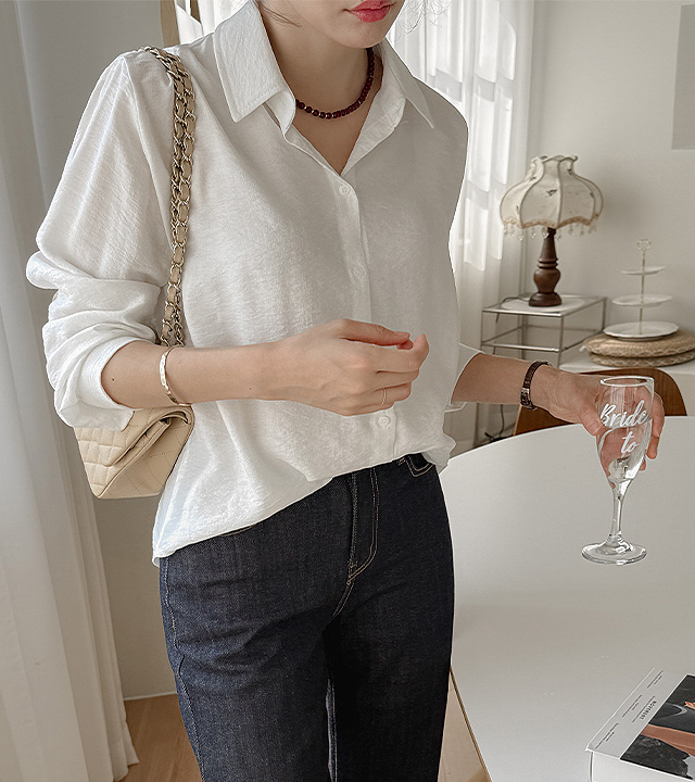 Leel Sheer Crinkle Shirt