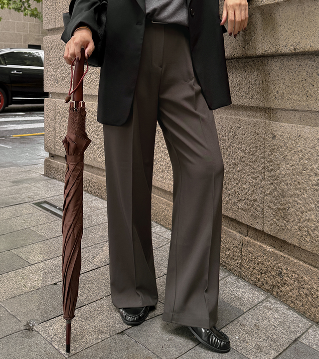 [MADE] Nonno Pintuck Wide Slacks