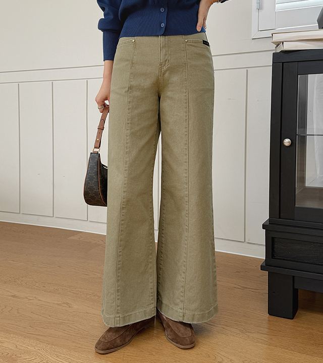 Rojason Cut-out Cotton Pants