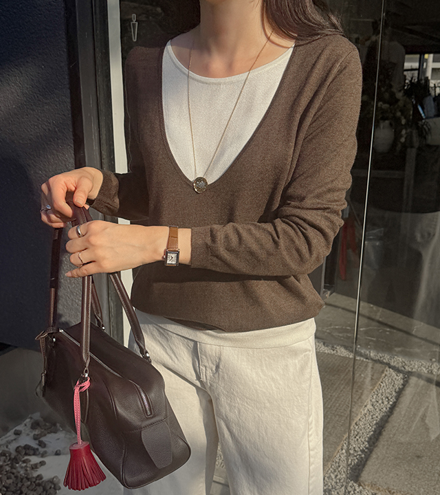 Molly Layered Wool Knit Tee