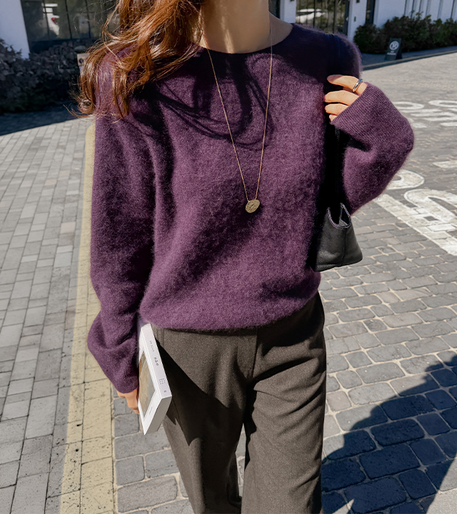 [MADE] Brush Wool Cashmere Whole Garment Knit
