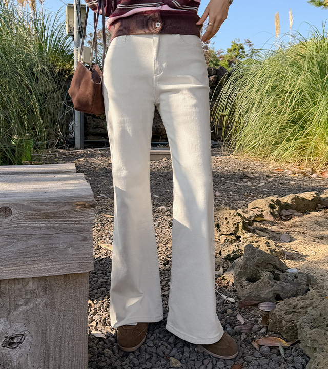 Elodie Bootcut Cotton Pants