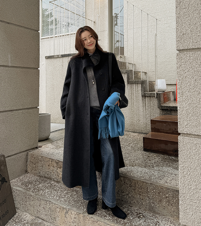Servel Handmade Wool Long Coat