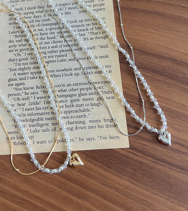 heart layered necklace