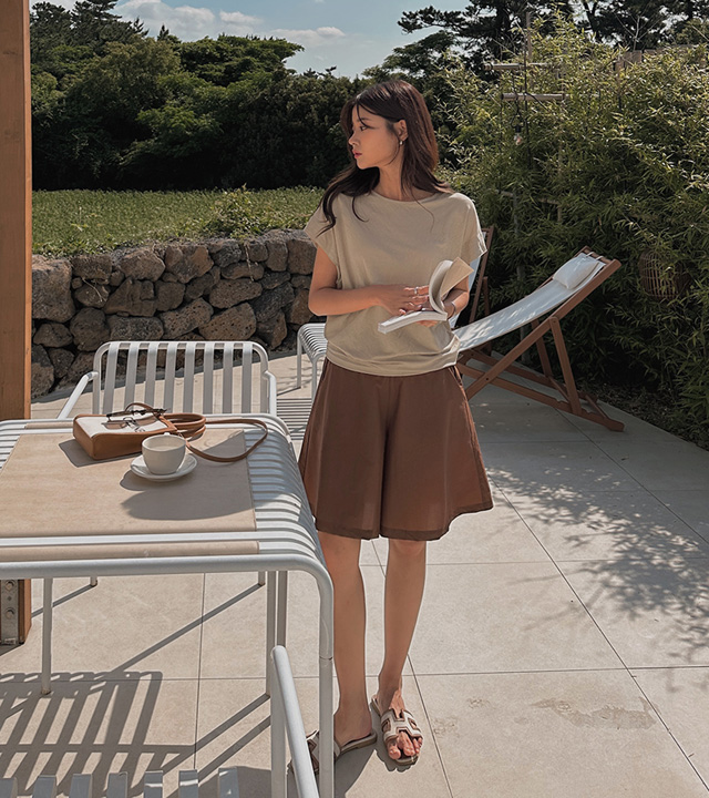 enk wide skirt pants