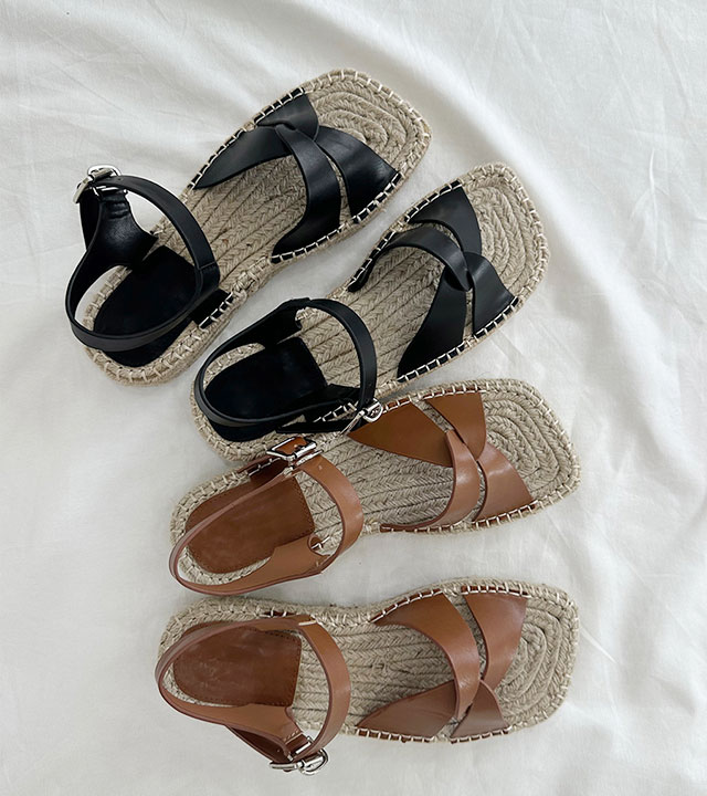 strappy espadrille sandals