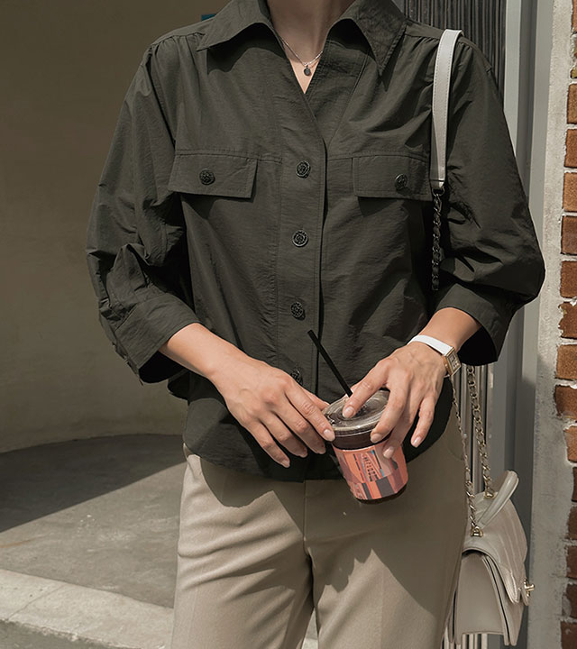 Poetic button blouse