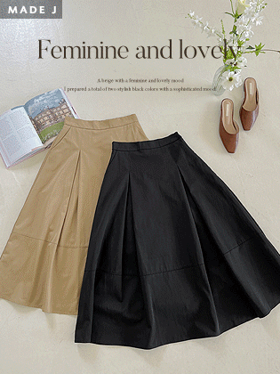 [MADE] Breeze pin tuck full skirt 23FW