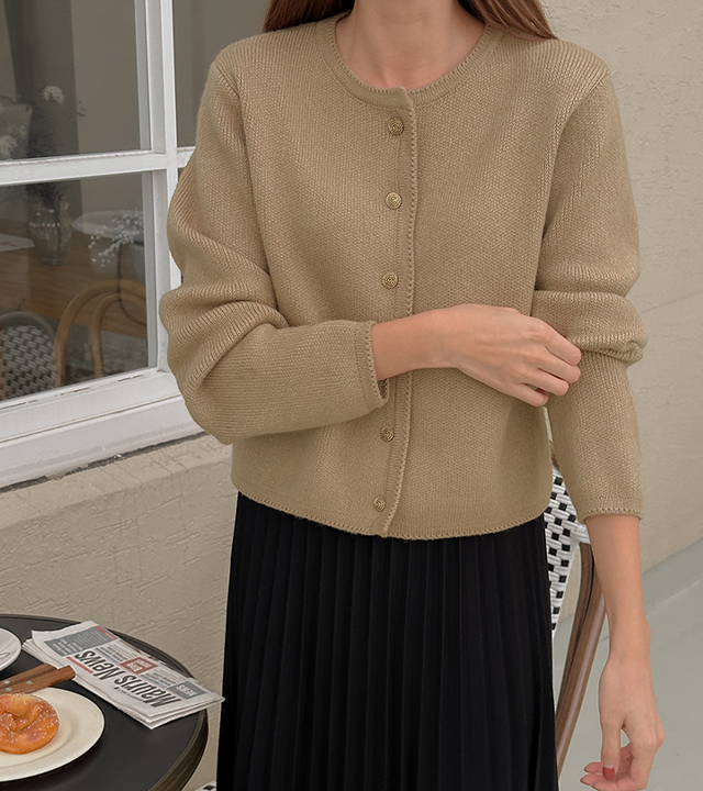 Gaultier cash wool knit cardigan