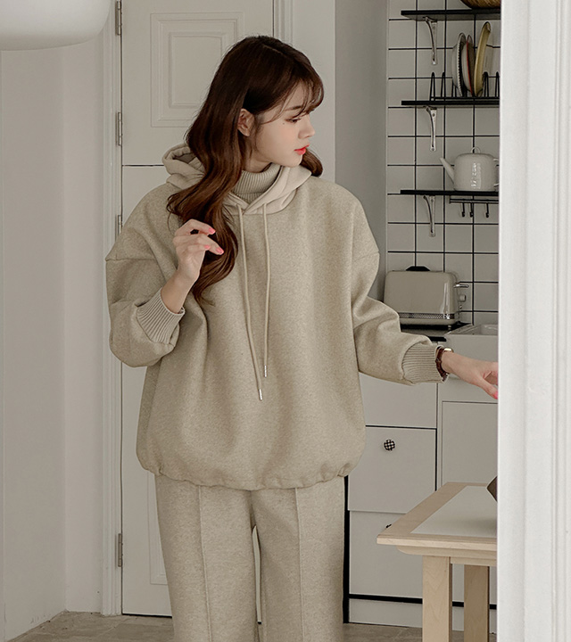 Polar Hooded Wool Pants Set