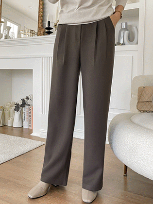 Crow Pintuck Wide Slacks