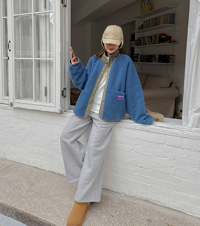 Mink worm raised banding pants