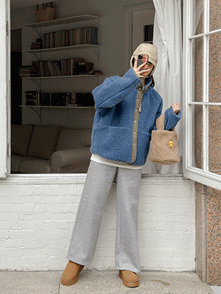 Mink worm raised banding pants