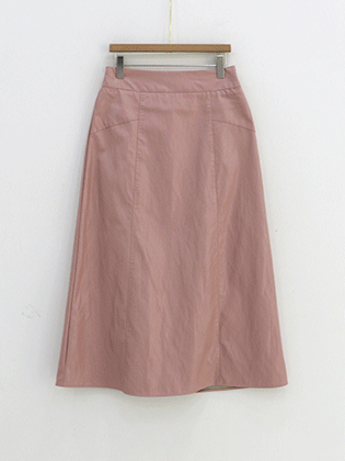 Kaen A-line leather skirt