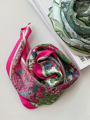 flower diamond scarf