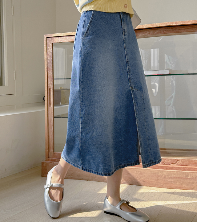[MADE] Beginning A-line denim skirt