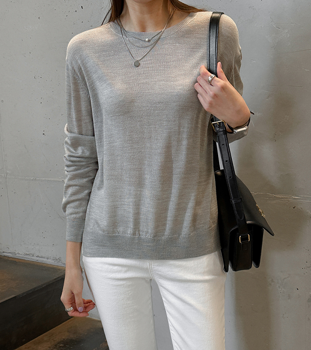 soft wool round knit