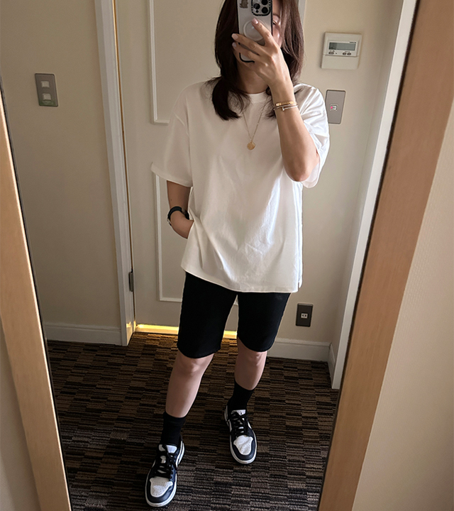 [MADE] Duff long slit tee