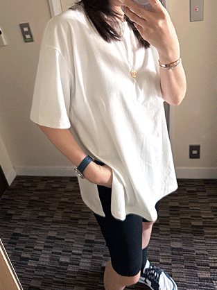 [MADE] Duff long slit tee