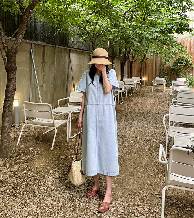 Fresh summer denim dress