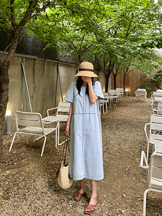 Fresh summer denim dress