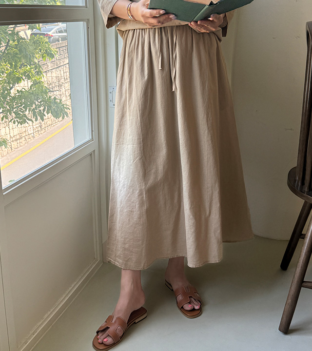 Mood Linen A-Line Skirt