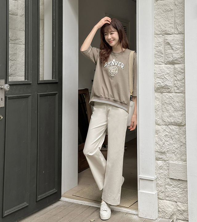 Formal wide cotton pants