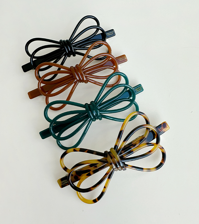 Cellulose slim ribbon pin