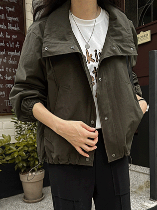Awesome high-neck loose-fit jumper